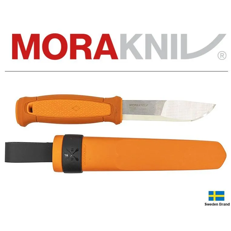 Morakniv瑞典莫拉刀Kansbol橘色柄野外用刃型不銹鋼10.9cm刃長【Mor13505】