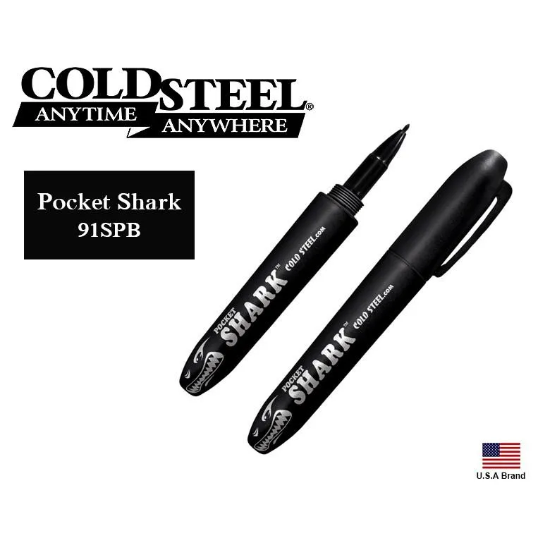 美國Cold Steel冷鋼鯊魚頭超高硬度強度Impact筆身防身用麥克筆 CS91SPB