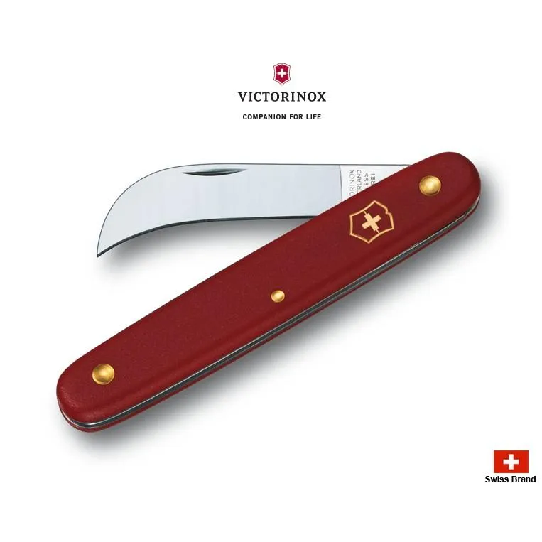 Victorinox瑞士維氏100mm園藝系列修枝刀(紅色),全程瑞士製造好品質 3.9060