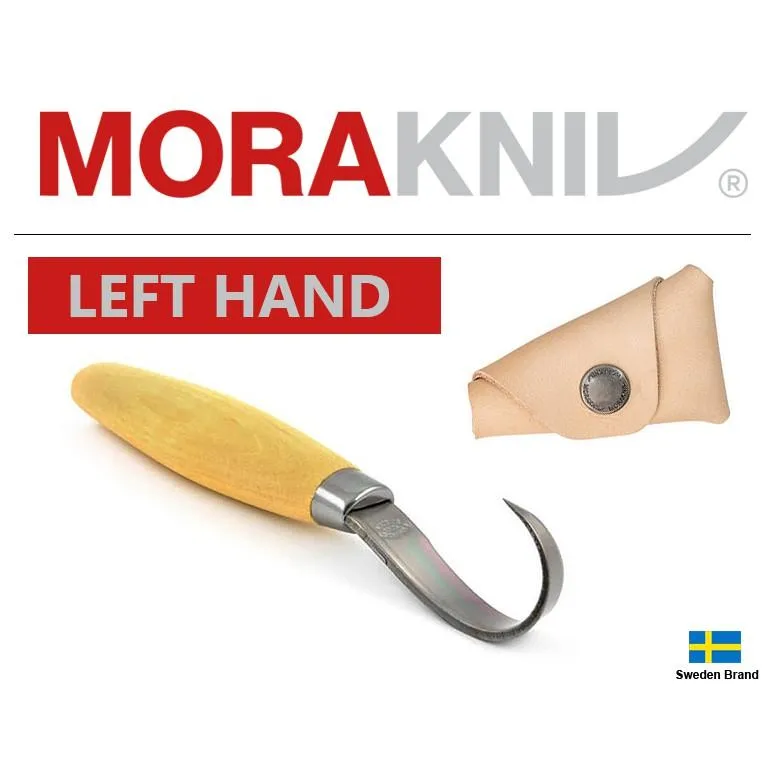 Morakniv瑞典莫拉刀WoodCarving Hook 164<左手>彎弧型雕刻工具附保護皮套【Mor13386】