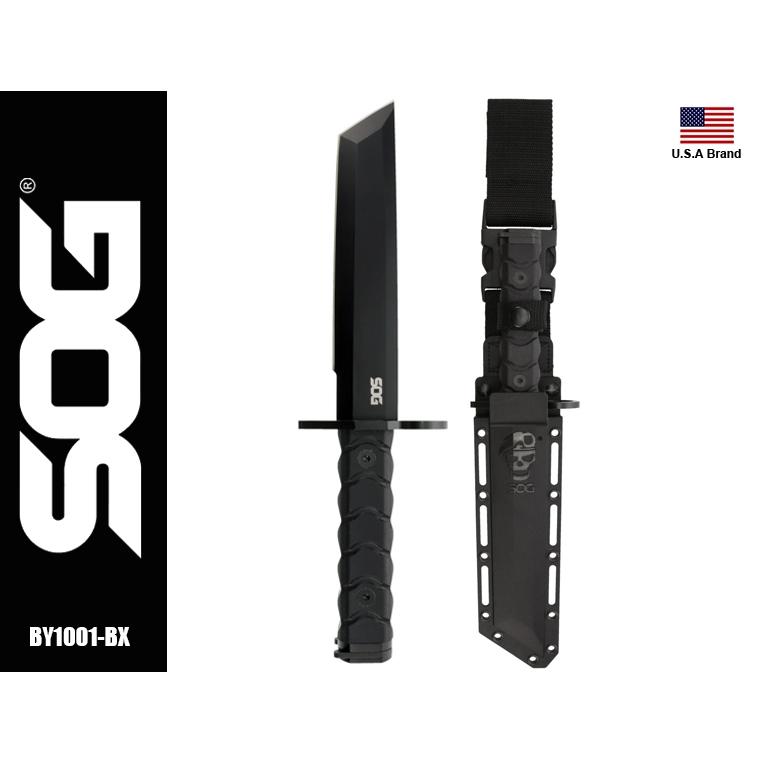 美國SOG特偵組直刀戰術級全龍骨Tanto BAR15T附Kydex鞘 SOGBY1001-BX