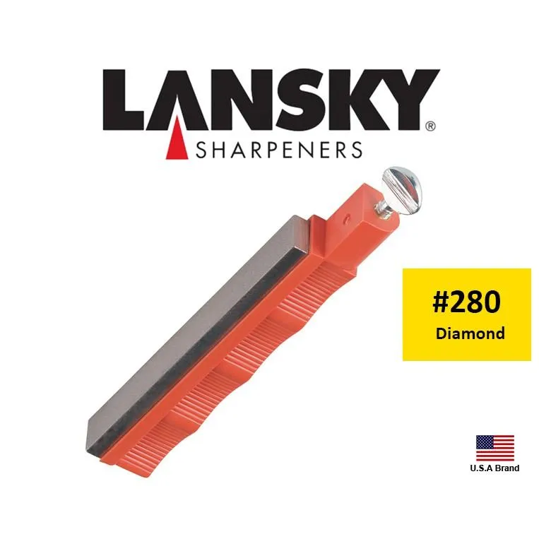 Lansky美國專業定角磨刀器磨刀系統配件 -Diamond金鋼砂280番平面磨刀石【LSLDHMD】