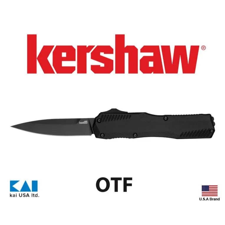 美國Kershaw折刀Livewire 9000BLK OTF自動開關黑MagnaCut鋼鋁合金握柄 KS9000BLK