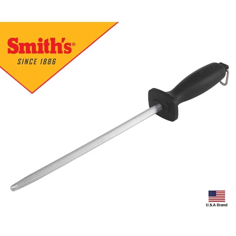 美國Smith's磨刀專家9吋手持式鋼製磨刀棒磨刀器 SM50028