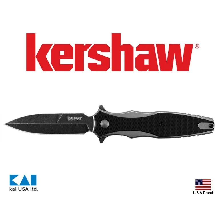 美國Kershaw折刀DECIMUS快開系統8Cr13MoV不銹鋼石洗面附背夾 KS1559