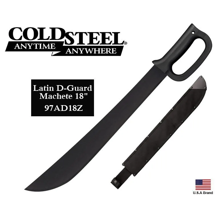美國Cold Steel冷鋼直刀Latin D-Guard Machete 18吋刃長護手握柄【CS97AD18S】