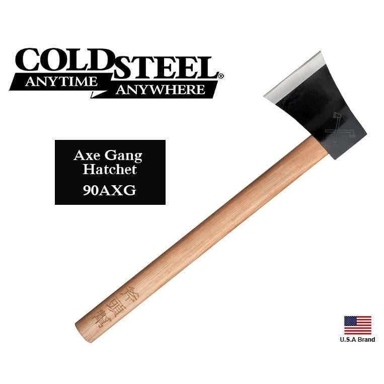 美國Cold Steel冷鋼斧頭Axe Gang Hatchet 1055碳鋼斧頭幫胡桃木握柄【CS90AXG】