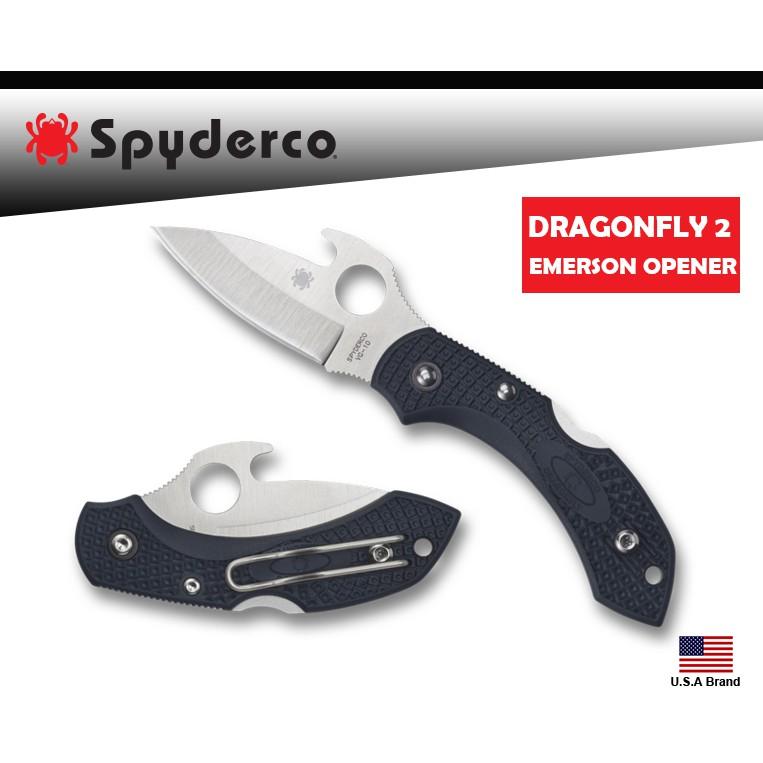 Spyderco美國蜘蛛 Dragonfly 2 Emerson Open折刀FRN柄VG10鋼【SPC28PGYW2】