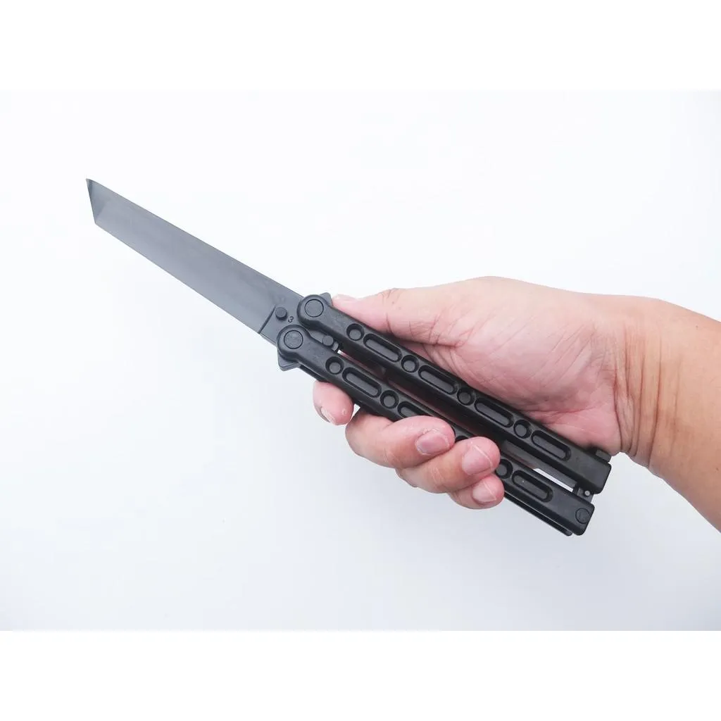 美國Cold Steel冷鋼折刀FGX Balisong Tanto劍型塑鋼平刃【CS92EAB】