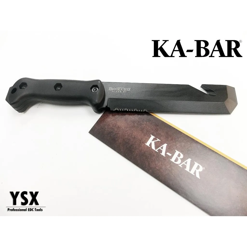 美國Ka-Bar直刀Becker系列BK3 Tac Tool平頭6.35mm厚刃1095高碳鋼附刀鞘【KABK3】