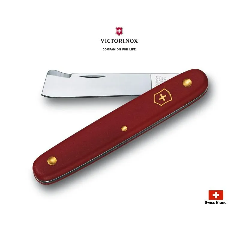 Victorinox瑞士維氏100mm園藝系列芽接刀(紅色),全程瑞士製造好品質3.9020