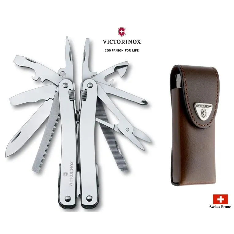 Victorinox瑞士維氏SWISSTOOL SPIRIT II工具鉗皮套組 ,26用瑞士刀瑞士鉗3.0224.L