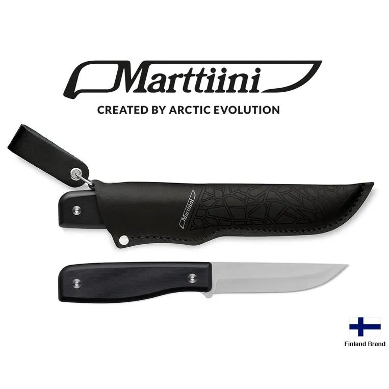 Marttiini芬蘭北歐直刀MFT不銹鋼刀刃G10外覆軟質柄附皮製刀鞘【Mar354010】