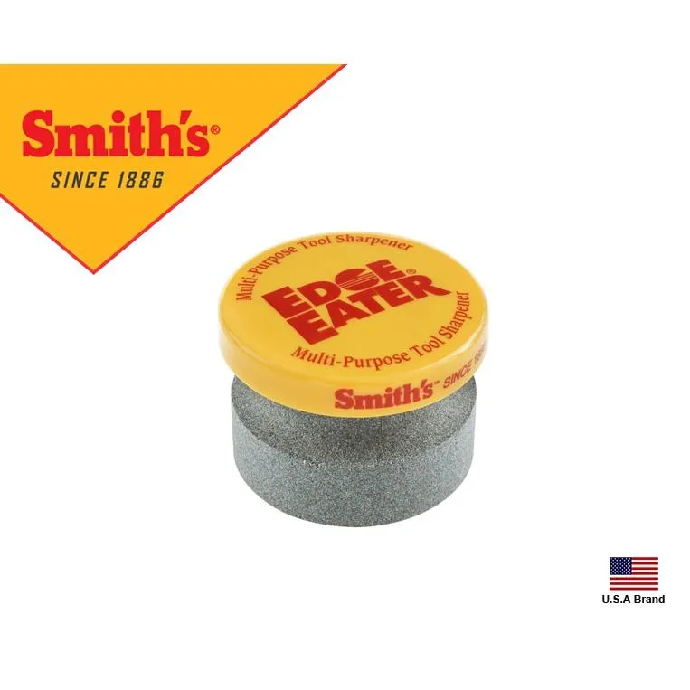 美國Smith's磨刀專家EDGE EATER附握柄斧頭鏟子鐮刀長草刀專用圓形磨刀石 SM50910