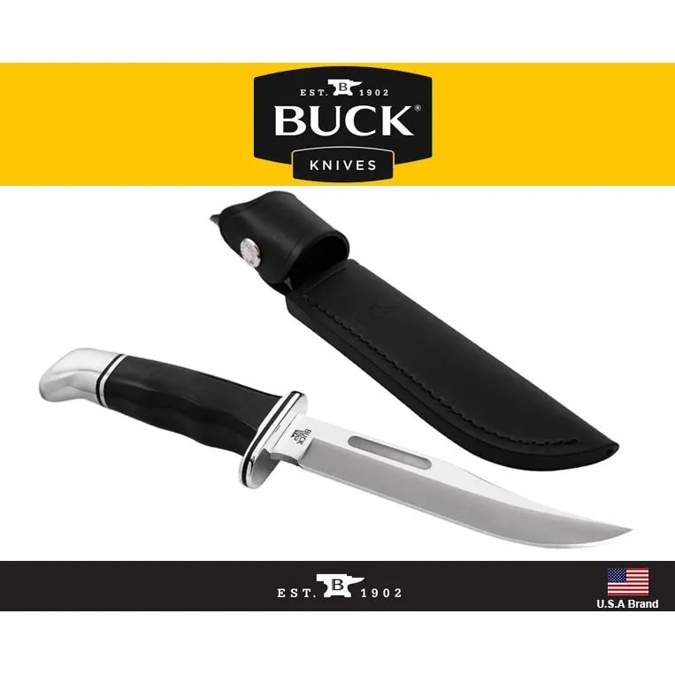 Buck美國巴克直刀經典Buck 119 Special硬質酚醛柄420HC鋼附皮質刀鞘 BU0119BKS-B