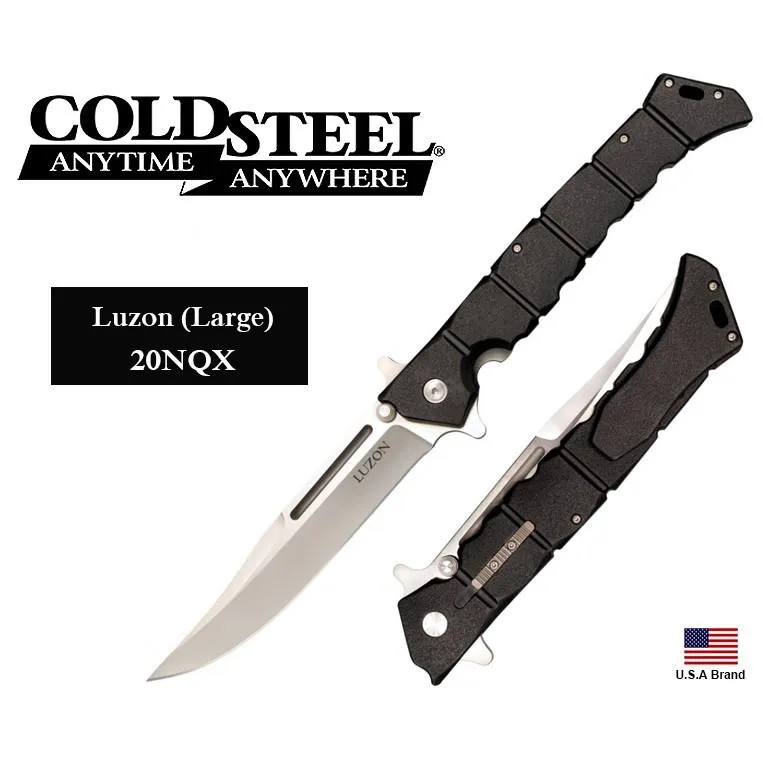 美國Cold Steel冷鋼折刀Luzon(巨型)8Cr13MoV不銹鋼GFN柄附輔助加強鎖定裝置 CS20NQX