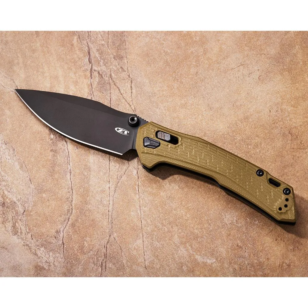 Zero Tolerance美國ZT折刀M4粉末鋼PVD黑塗層軍綠色G10柄 ZT0203