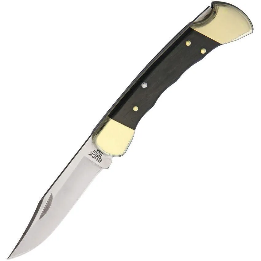 Buck美國巴克折刀指Buck 110 Hunter Ebony指槽版烏木柄420HC鋼 BU0110BRSFG-B