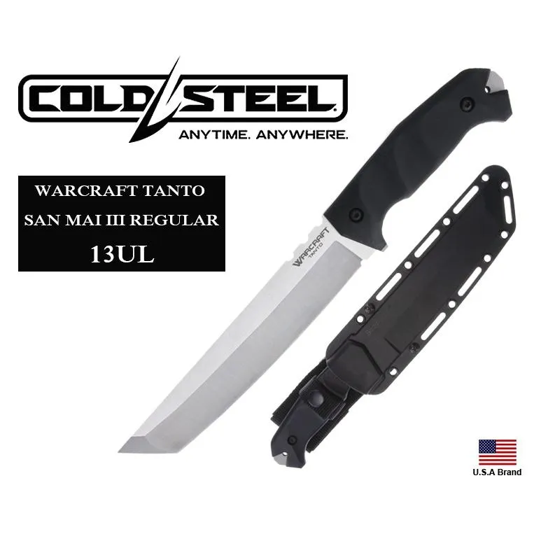 美國Cold Steel冷鋼直刀WARCRAFT TANTO REGULAR日本三鎂鋼附刀鞘13UL