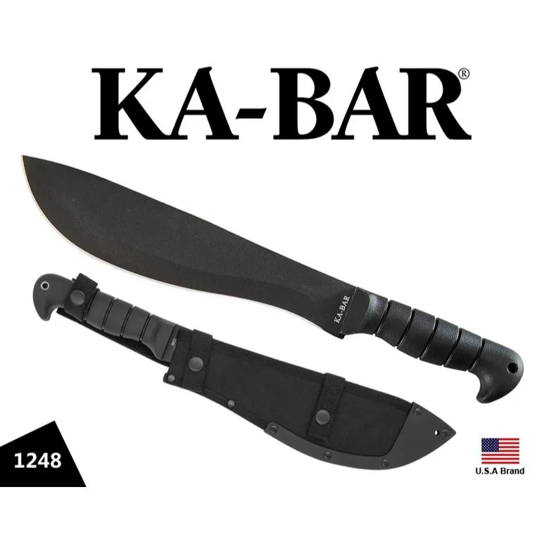 美國Ka-Bar直刀砍刀1248 Cutlass Machete 1085高碳鋼附刀鞘 KA1248