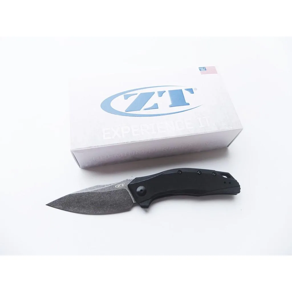Zero Tolerance美國ZT折刀CPM20CV粉末鋼黑色石洗面G10柄SpeedSafe快開 ZT0357BW