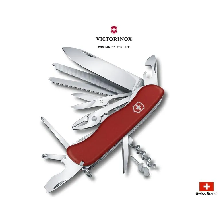 Victorinox瑞士維氏111mm冠軍工作者WorkChamp(紅色),18用瑞士刀,瑞士製造 0.8564