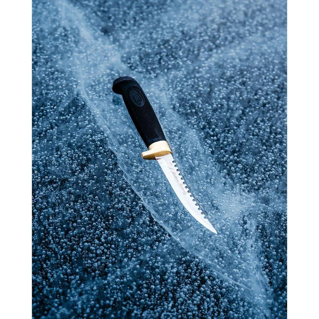 Marttiini芬蘭北歐刀具Condor漁夫不鏽鋼硬刃兩用刮鱗殺魚橡膠握柄附刀鞘MN175014