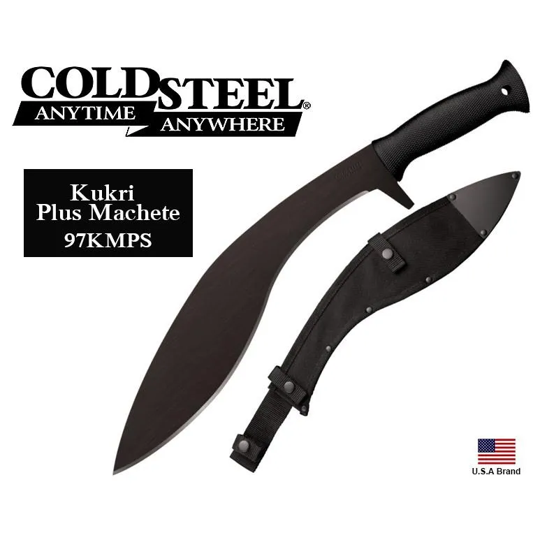 美國Cold Steel冷鋼13吋Kukri Plus Machete喀爾克砍刀65MN碳鋼附刀袋CS97KMPS