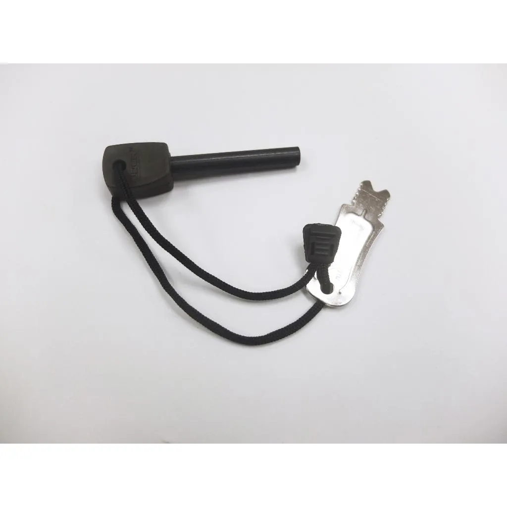 美國NDUR戶外求生配件FIRE STEEL &amp; STRIKER 9.5公分大型打火棒與刮片組ND21305