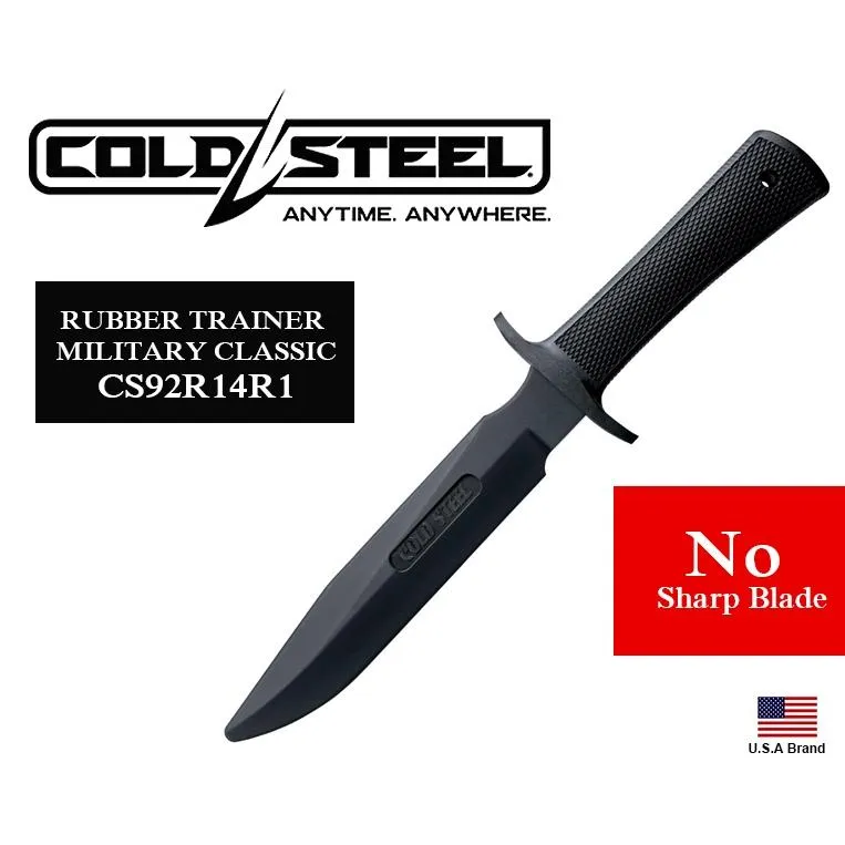 美國Cold Steel冷鋼無鋒利性訓練用Santoprene橡膠直刀MILITARY CLASS【CS92R14R1】