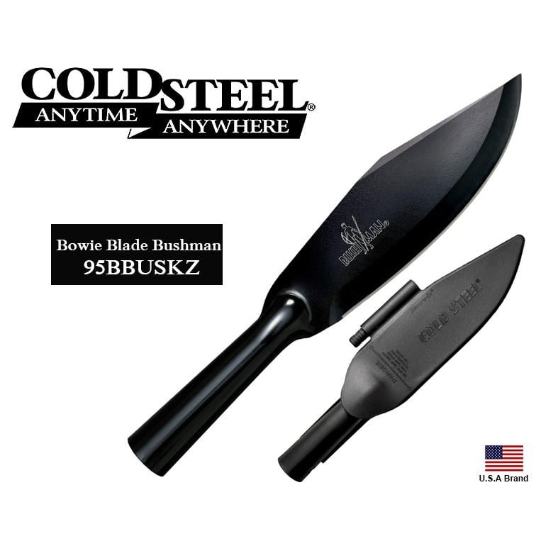 美國Cold Steel冷鋼7吋Bushman Bowie直刀可投擲SK-5高碳鋼附刀鞘打火石CS95BBUSK
