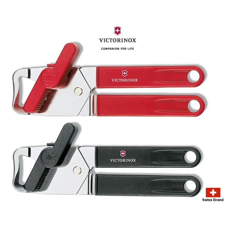 Victorinox瑞士維氏大型轉動式開罐器開瓶器,瑞士製造,黑紅兩色款【7.6857】