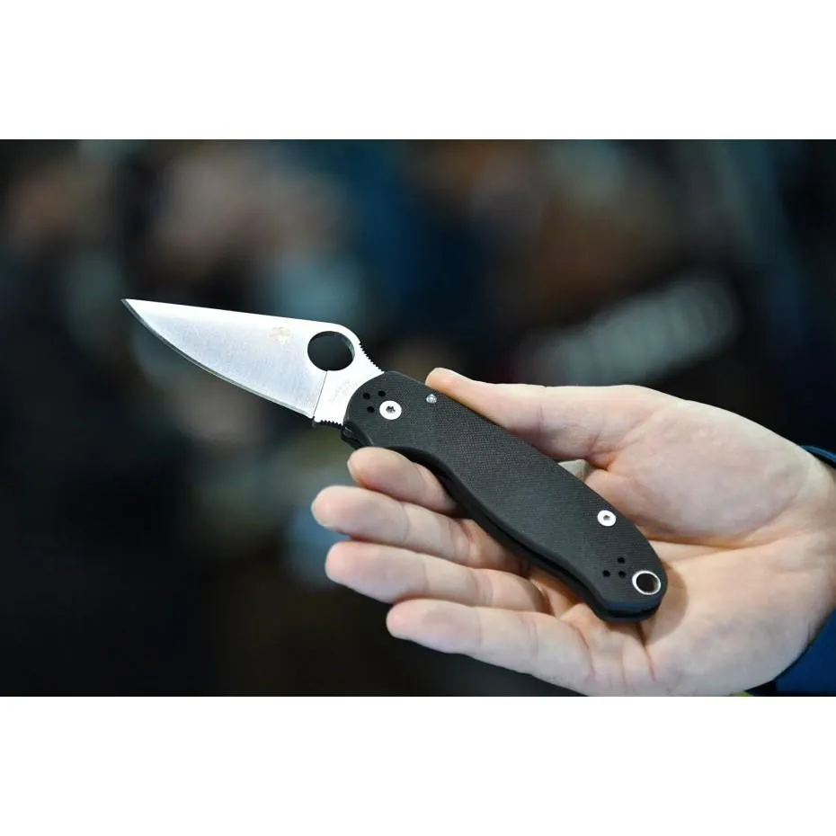 Spyderco美國蜘蛛Paramilitary 3折刀黑色G10柄CPM S45V粉末鋼附背夾C223GP