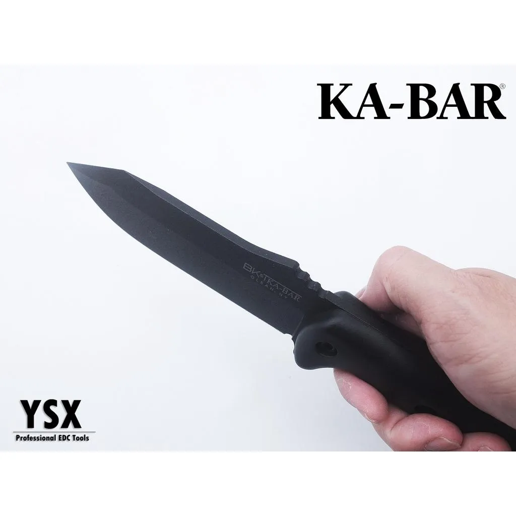 美國Ka-Bar直刀Becker系列BK10平刃4.8mm厚刃1095高碳鋼附刀鞘【KABK10】
