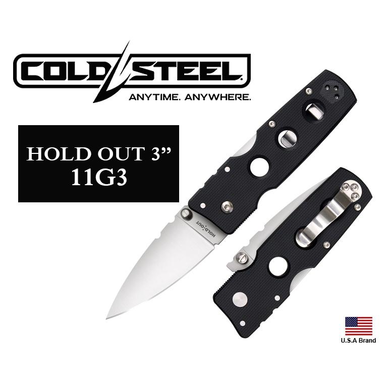 美國Cold Steel冷鋼折刀HOLD OUT 3"平刃S35VN粉末鋼G10柄 CS11G3