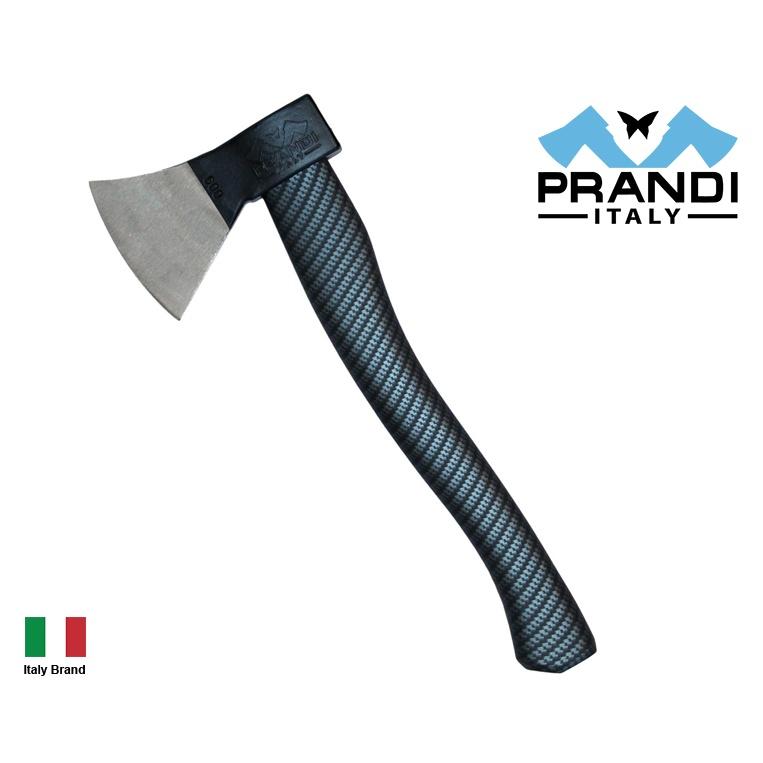 Prandi義大利老牌斧頭碳鋼14.25吋German斧型露營斧擲斧核桃木玻璃纖維包膜握柄【PRAT0306E】