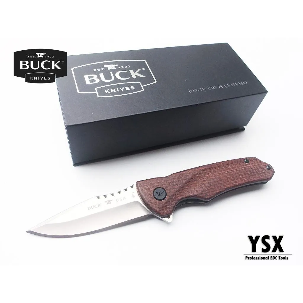 Buck美國巴克折刀841 Pro特別版S30V粉末鋼Micarta握柄附背夾【0841BRS1-B】