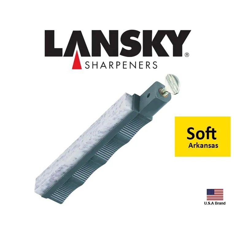 Lansky美國專業定角磨刀器磨刀系統配件 - Arkansas天然石200-350番平面磨刀石【LS0300】