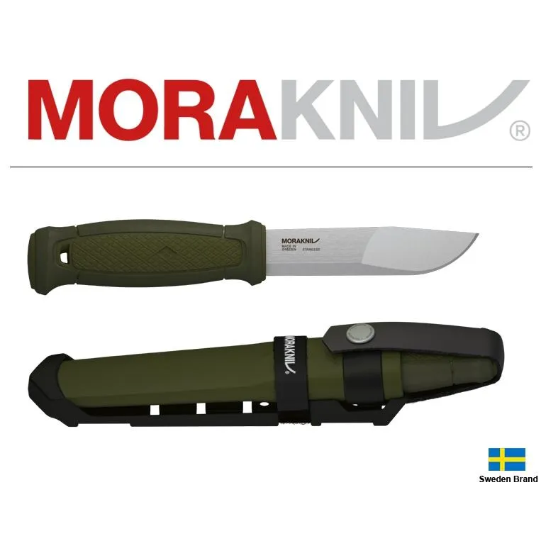 Morakniv瑞典莫拉刀Kansbol MULTI-MOUNT軍綠色柄不銹鋼10.9cm刃長【Mor12645】