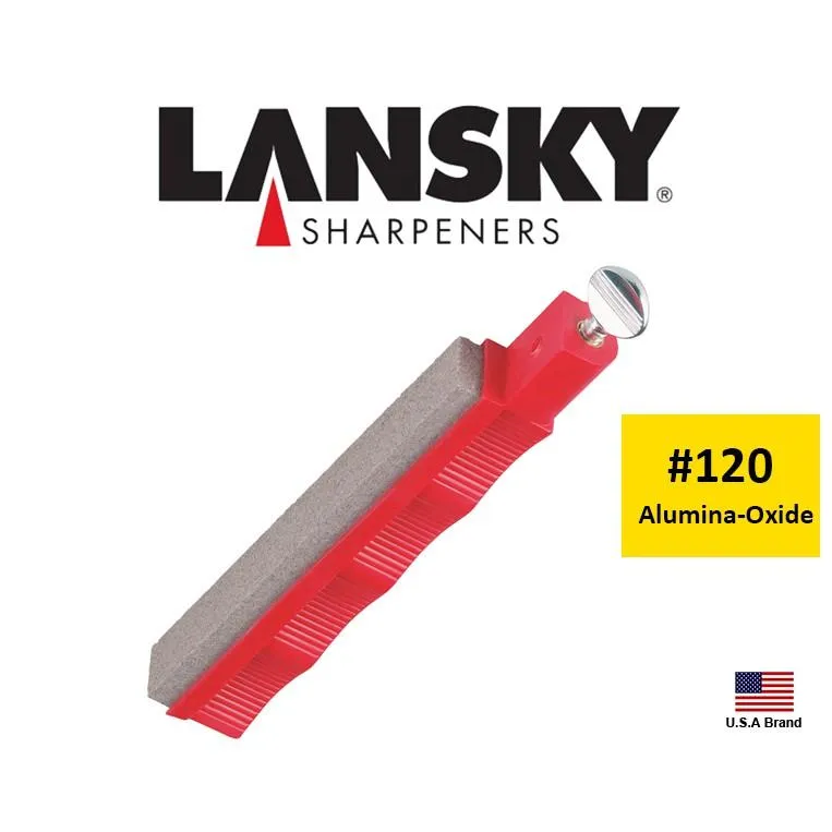 Lansky美國專業定角磨刀器磨刀系統配件 - 120番氧化鋁平面磨刀石【LS120】