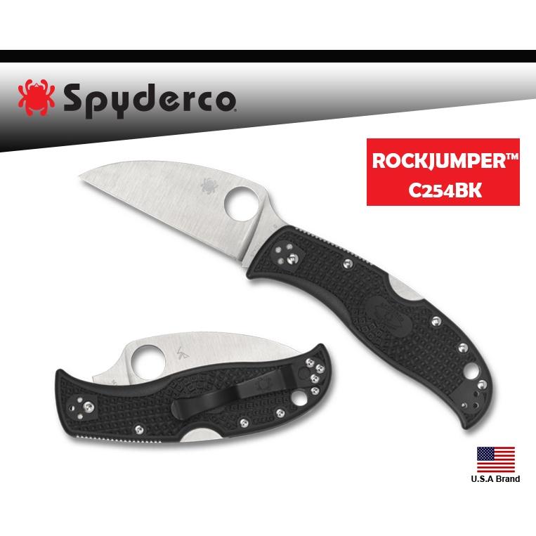 Spyderco美國蜘蛛ROCKJUMPER折刀FRN柄VG-10鋼附背夾【SPC254PBK】