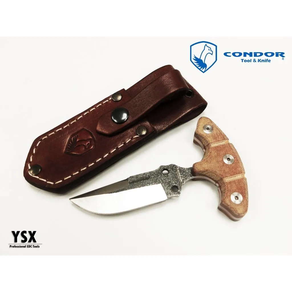 薩爾瓦多Condor直刀TACTICAL DAGGER 440C不銹鋼Micarta柄附皮鞘【Con61733】