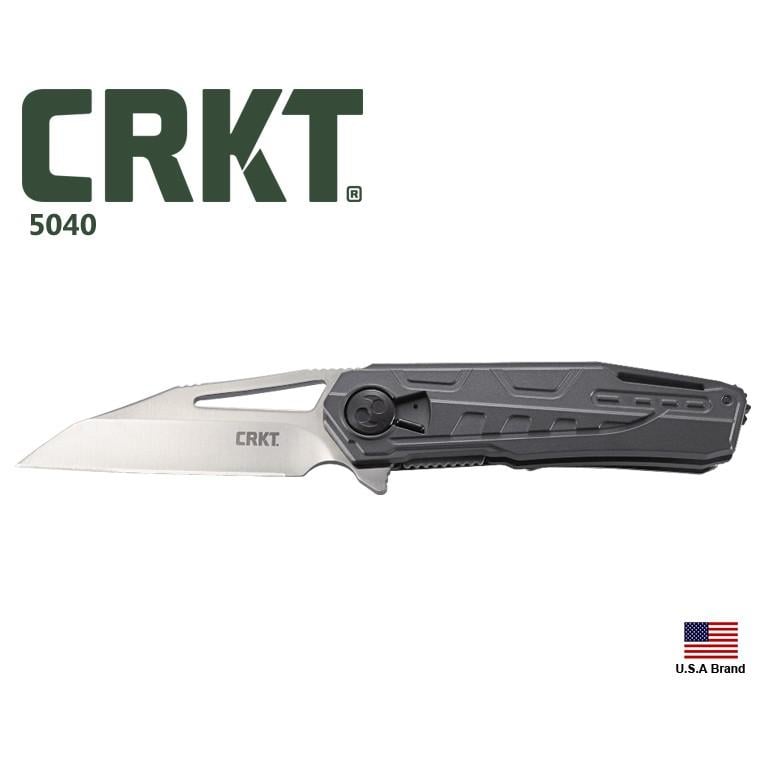 美國CRKT折刀RAIKIRI可全拆卸式緞面拋光1.4116鋼鋁柄附背夾,台灣製【CRKT5040】