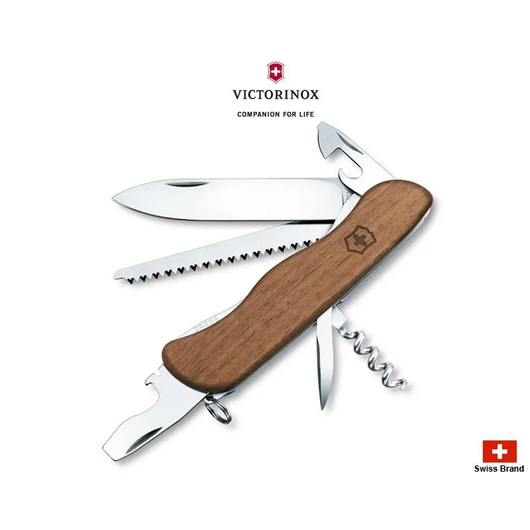 Victorinox瑞士維氏核桃木系列111mm森林人Forester Wood,10用瑞士刀 0.8361.63