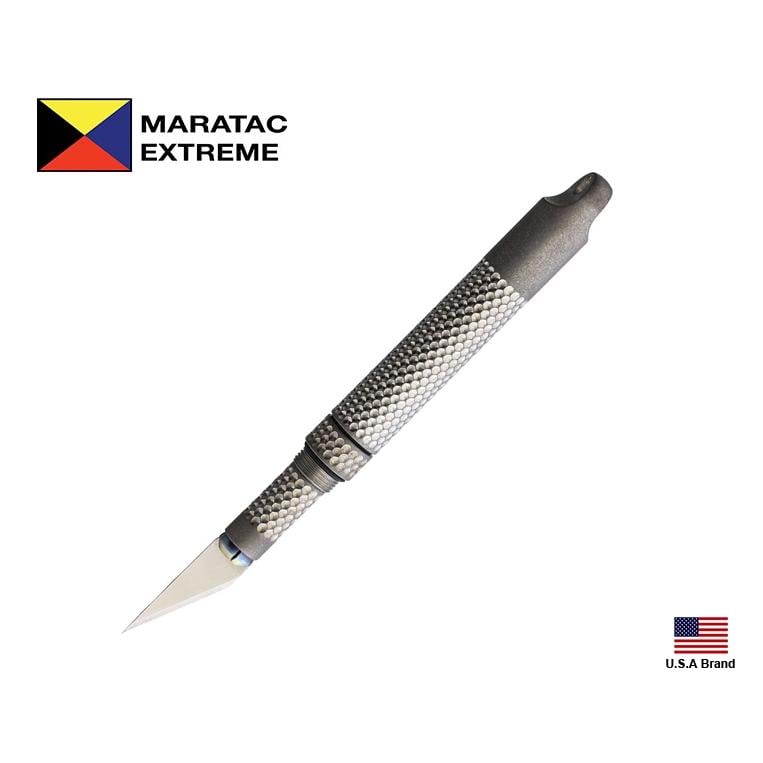 美國Maratac Extreme Key Ring Ti Scalpel鈦製鑰匙圈筆刀美工刀附替換刀片【MAR075】