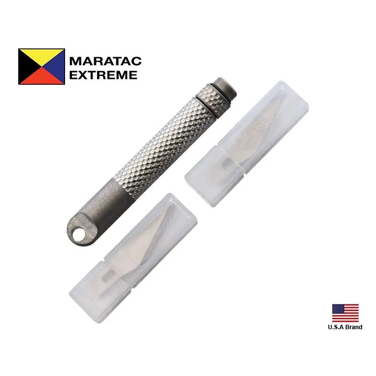 美國Maratac Extreme Key Ring Ti Scalpel鈦製鑰匙圈筆刀美工刀附替換刀片【MAR075】