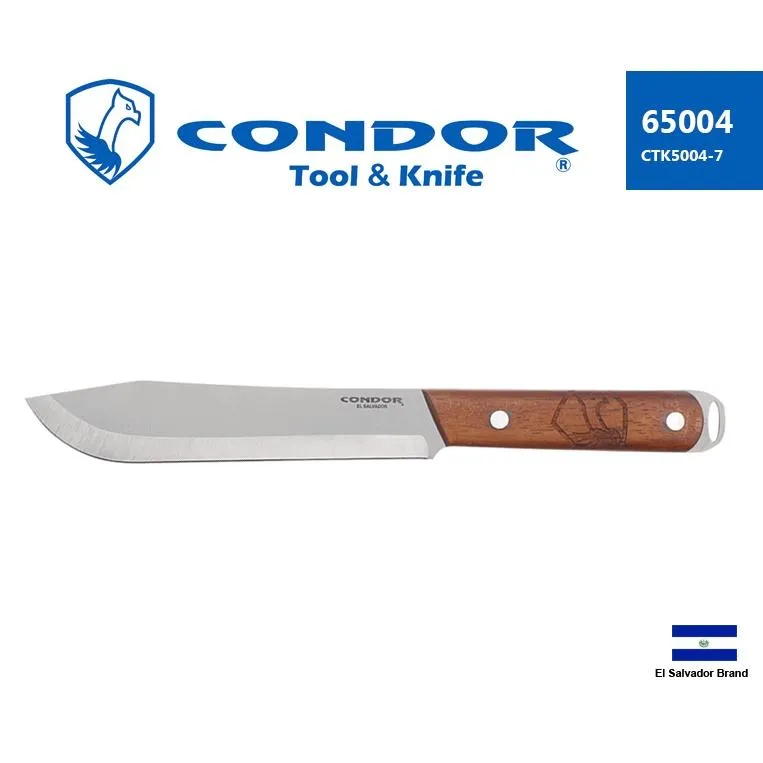 薩爾瓦多Condor直刀戶外野營系列BUTCHER多用刀1075高碳鋼核桃木握柄【Con65004】