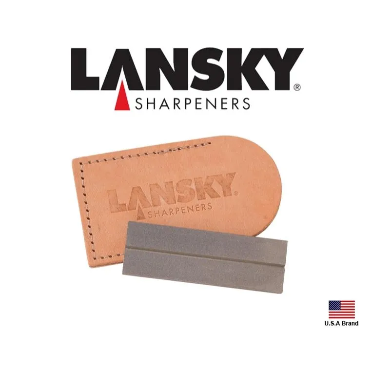Lansky磨刀石Diamond Pocket Stone口袋型金鋼砂鑽石磨面石附皮革套【LSLDPST】