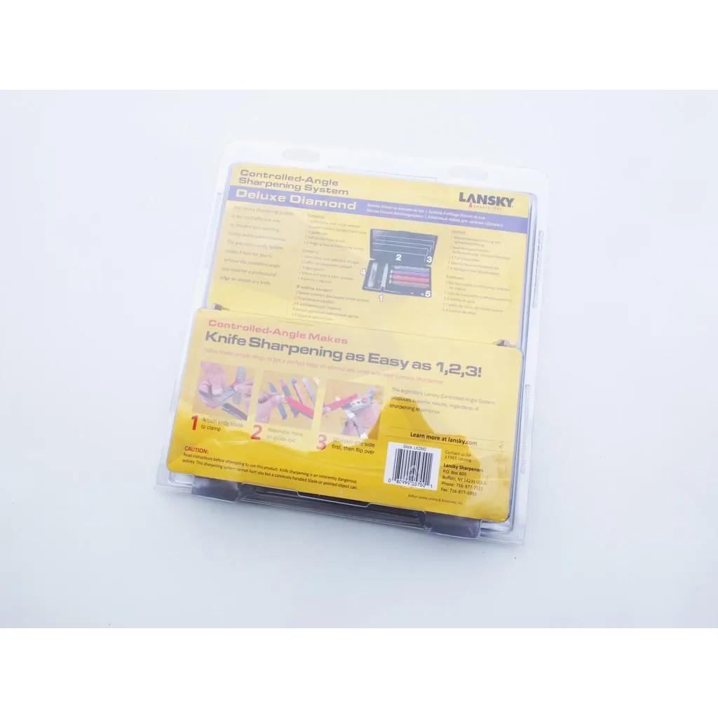 Lansky美國專業定角磨刀器磨刀系統Deluxe豪華型Diamond鑽石金鋼砂盒裝【LSLKDMD】