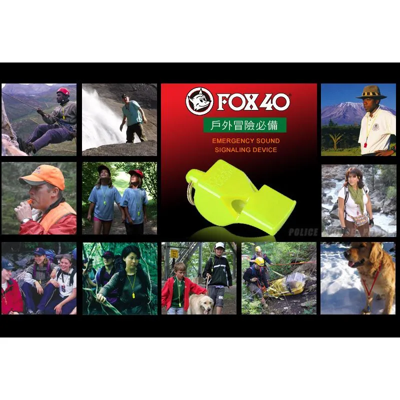 加拿大FOX40求生哨運動哨115db分貝高音哨Classic系列附繫繩多色可選 FOX40Classic